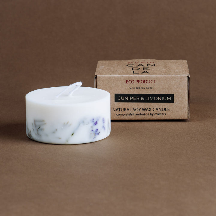 Juniper & limonium soy wax mini candle 220ml Default Title