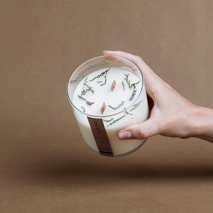 Heather candle in glass votive Default Title