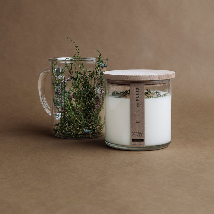 Heather candle in glass votive Default Title