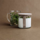 Moss candle in glass votive Default Title