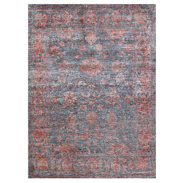 Transitional Handknotted Wool Rug - 7'10" x 10'1" Default Title