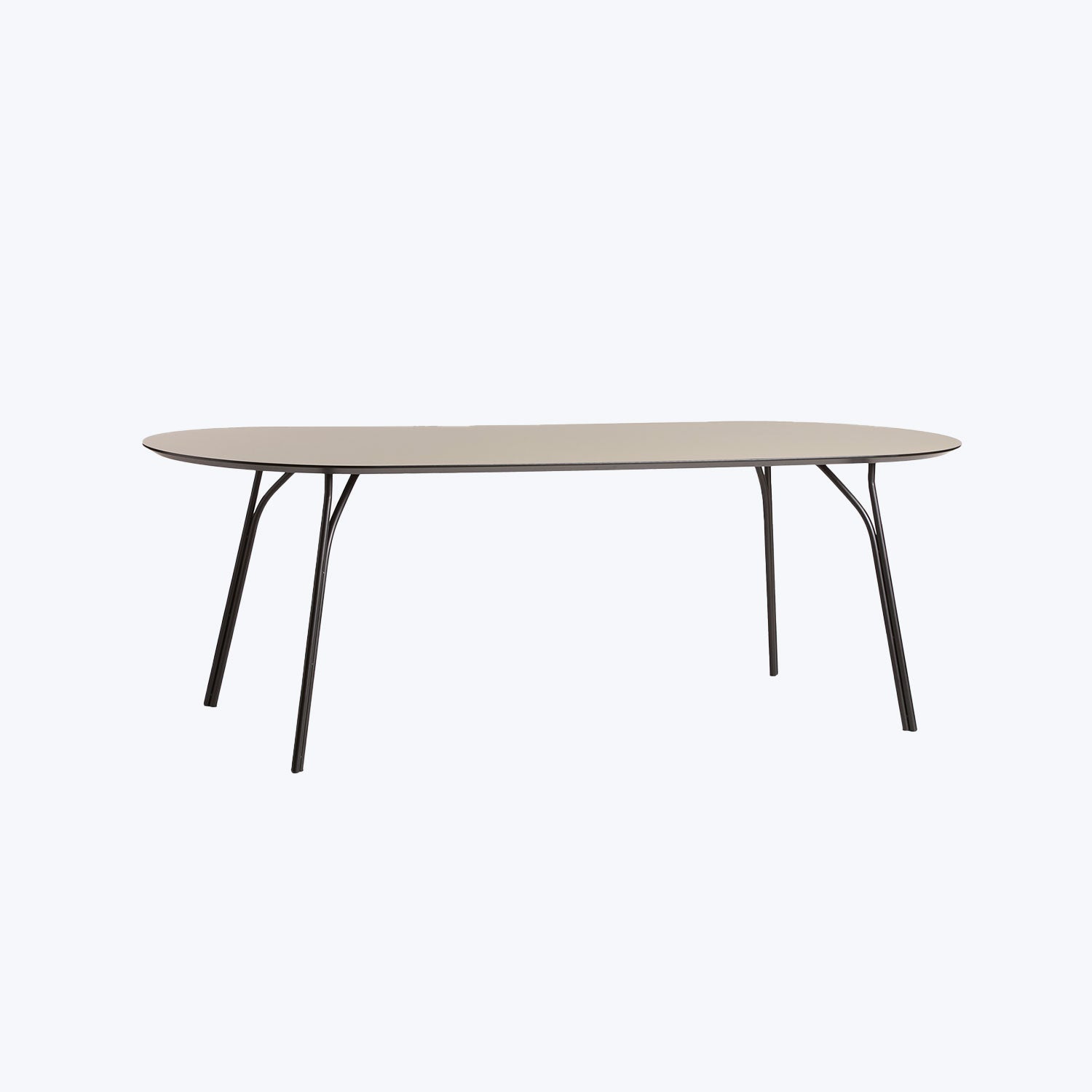 Tree Dining Table Long Beige/Black