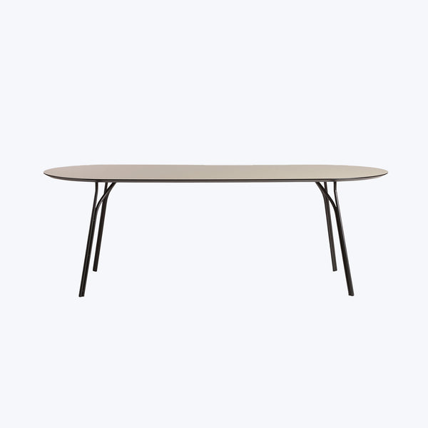 Tree Dining Table Long Beige/Black