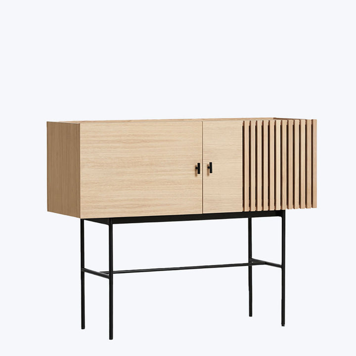 Modern-style sideboard with sleek design and minimalist appeal.