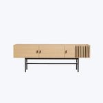 Array Low Sideboard-White Pigmented Oak