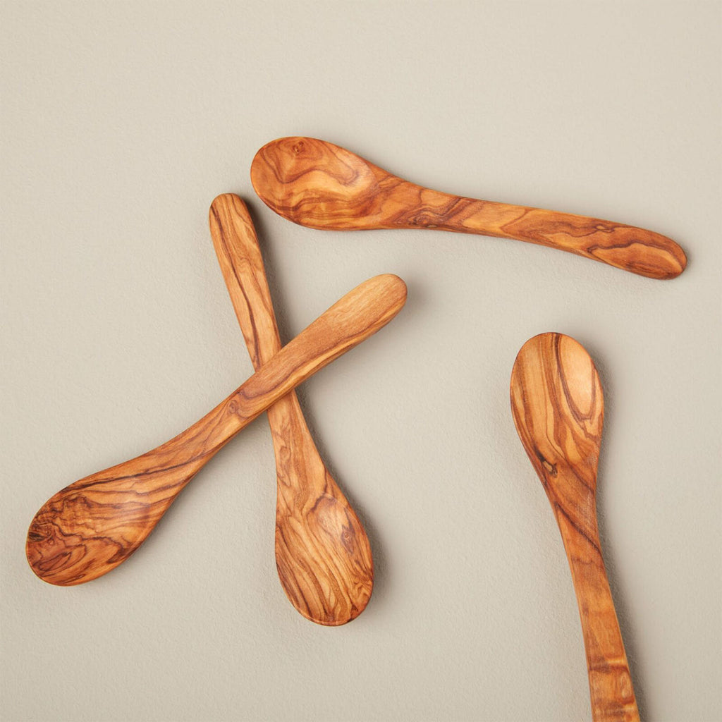 Olive Wood Spoons, Small Set of 4 Default Title