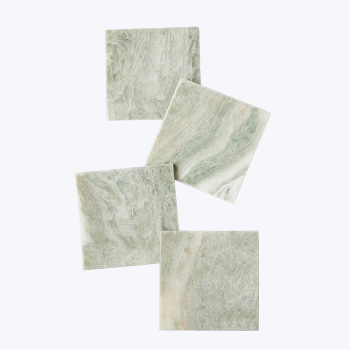 Lady Onyx Square Coasters, Set of 4 Default Title