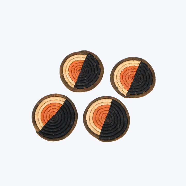 Peach Soleil Drink Coasters, Set of 4 Default Title