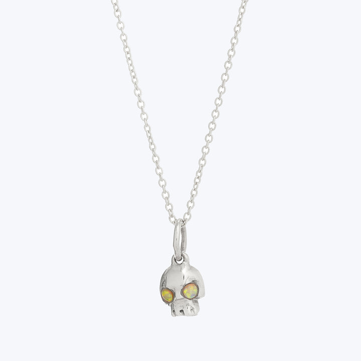 Mini Skull Pendant Sterling Silver