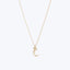 Itty Bitty Crescent Moon Charm Necklace-14k gold