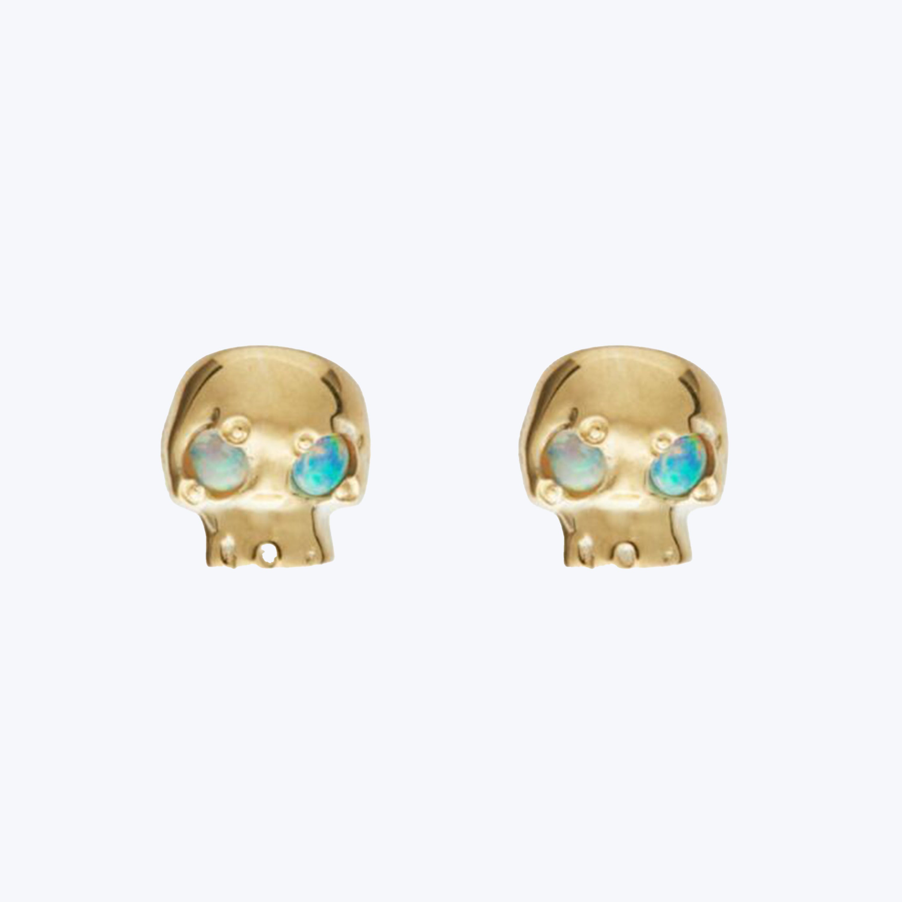Pair of Mini Skull Studs 14k gold