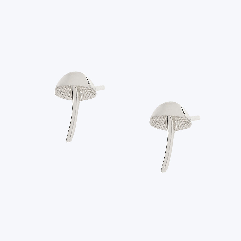 Pair of Itty Bitty Mushrooms Sterling Silver