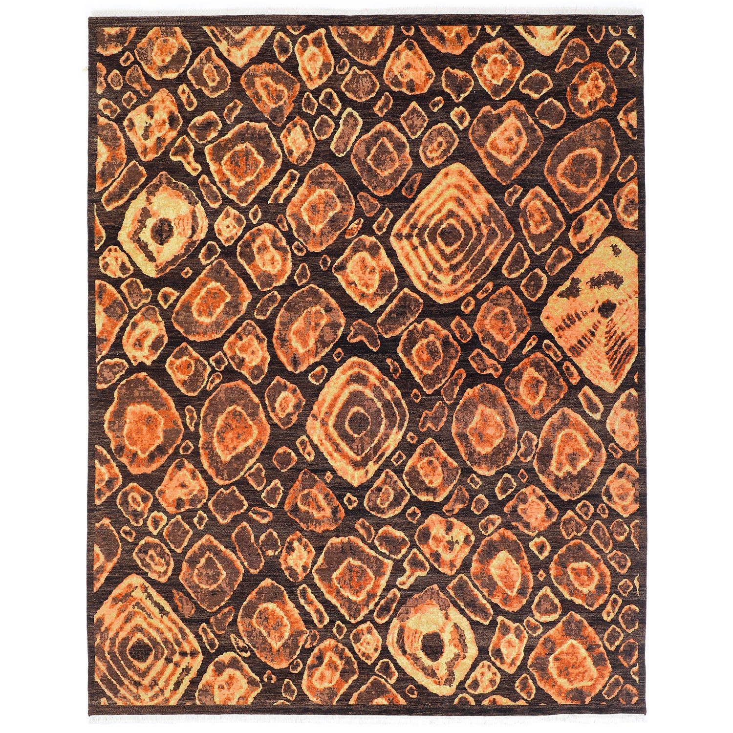 One-of-a-Kind, Hand-Knotted Area Rug - Dark Brown 8'2" x 9'11" Default Title