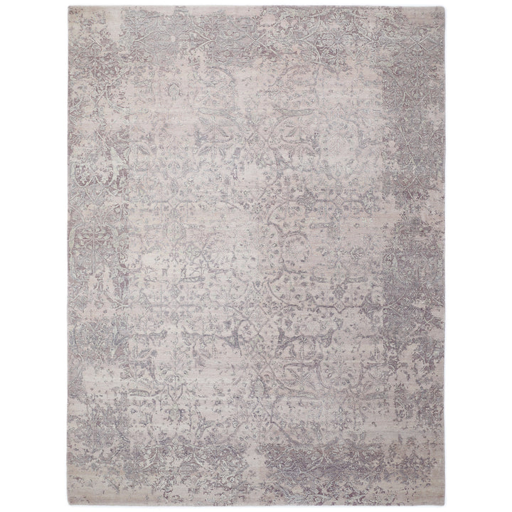 One-of-a-Kind, Hand-Knotted Area Rug - Light Gray 9'0" x 11'11" Default Title