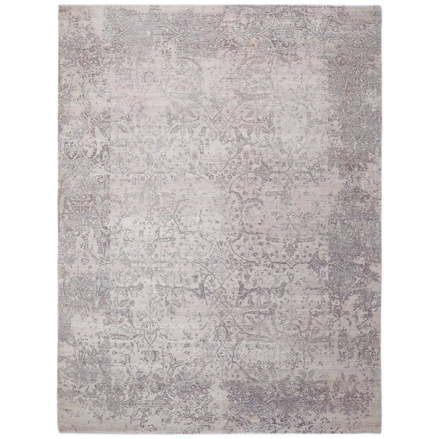 One-of-a-Kind, Hand-Knotted Area Rug - Light Gray 9'0" x 11'11" Default Title