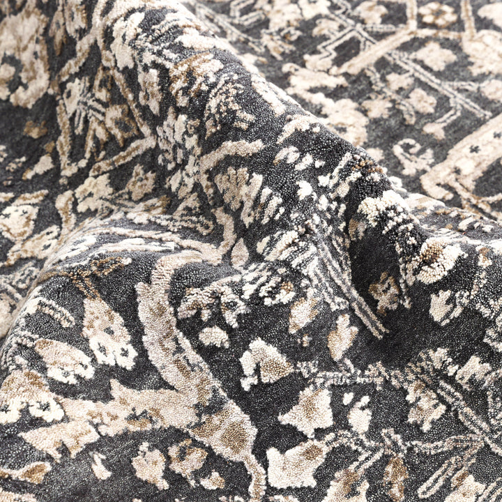 One-of-a-Kind, Hand-Knotted Area Rug - Dark Gray 8'2" x 10' Default Title