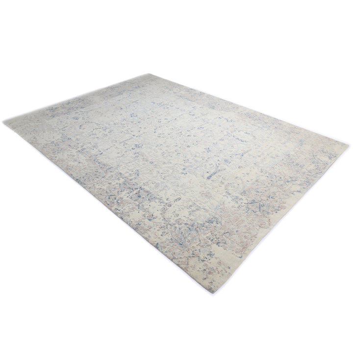 One-of-a-Kind, Hand-Knotted Area Rug - Silver 9'1" x 12'1" Default Title