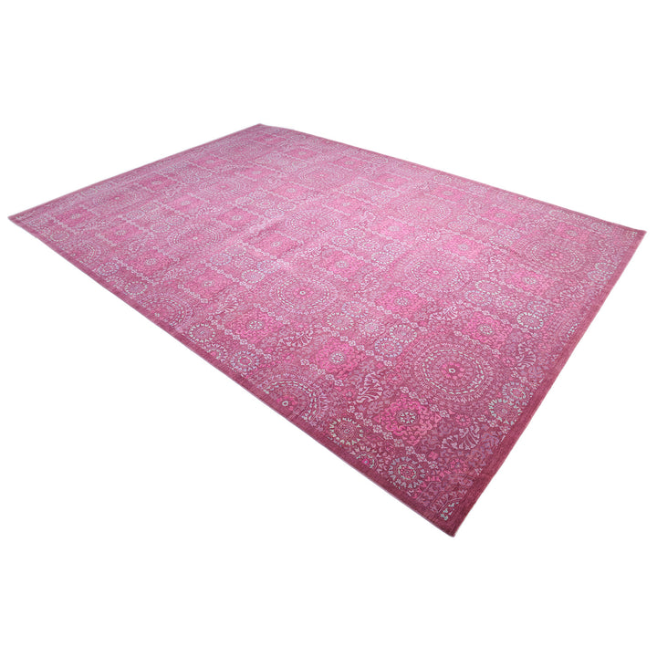 One-of-a-Kind, Hand-Knotted Area Rug - Burgundy 10'2" x 14'4" Default Title