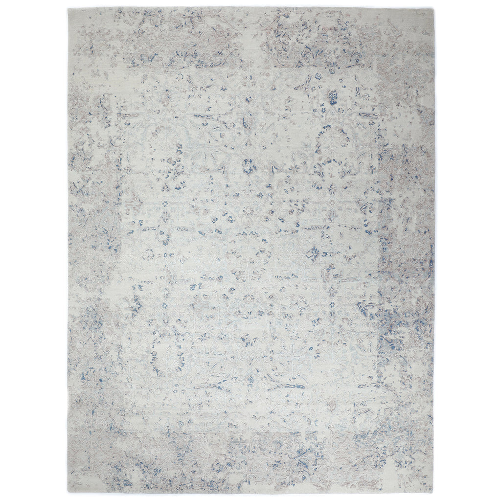 One-of-a-Kind, Hand-Knotted Area Rug - Silver 9'1" x 12'2" Default Title