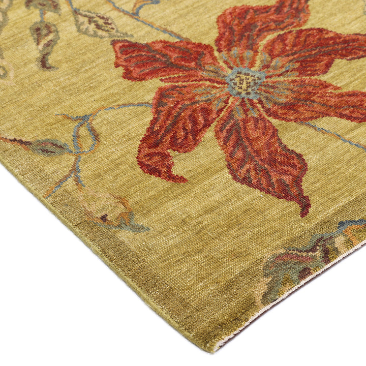 One-of-a-Kind, Hand-Knotted Area Rug - Light Green 9'0" x 11'10" Default Title