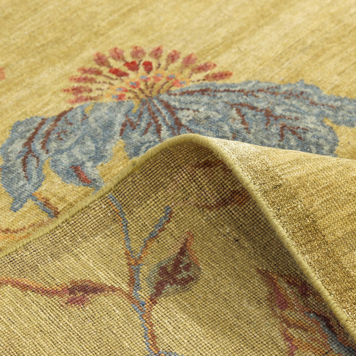 One-of-a-Kind, Hand-Knotted Area Rug - Light Green 9'0" x 11'10" Default Title