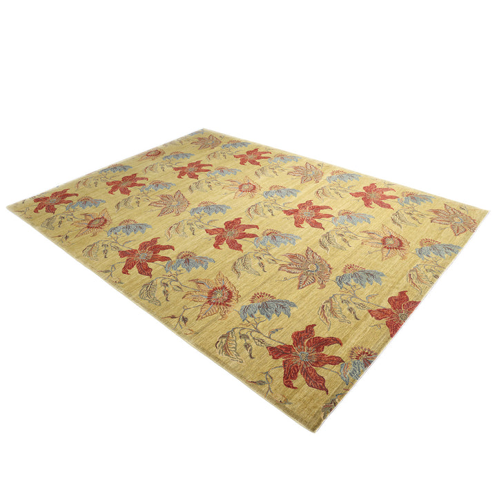 One-of-a-Kind, Hand-Knotted Area Rug - Light Green 9'0" x 11'10" Default Title