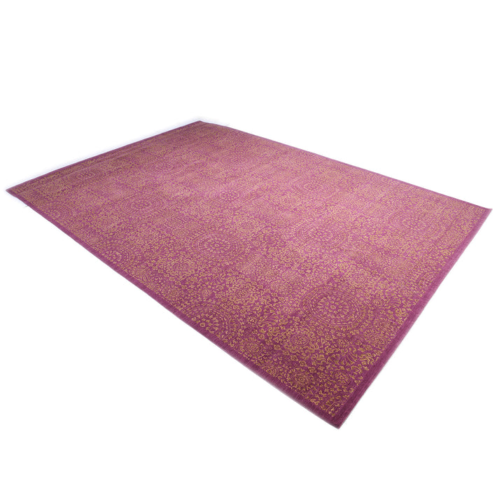 One-of-a-Kind, Hand-Knotted Area Rug - Burgundy 10'2" x 14'1" Default Title