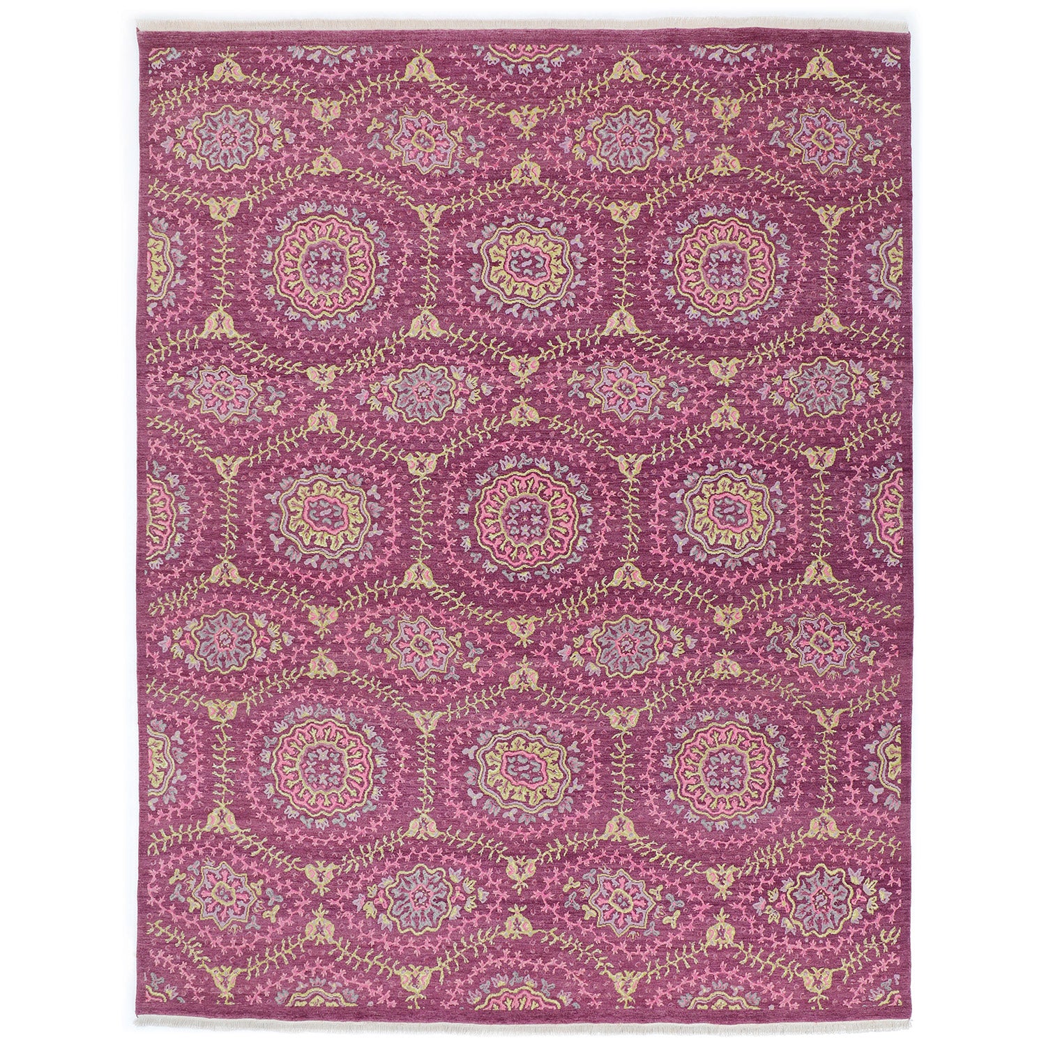 One-of-a-Kind, Hand-Knotted Area Rug - Burgundy 8'1" x 10'1" Default Title