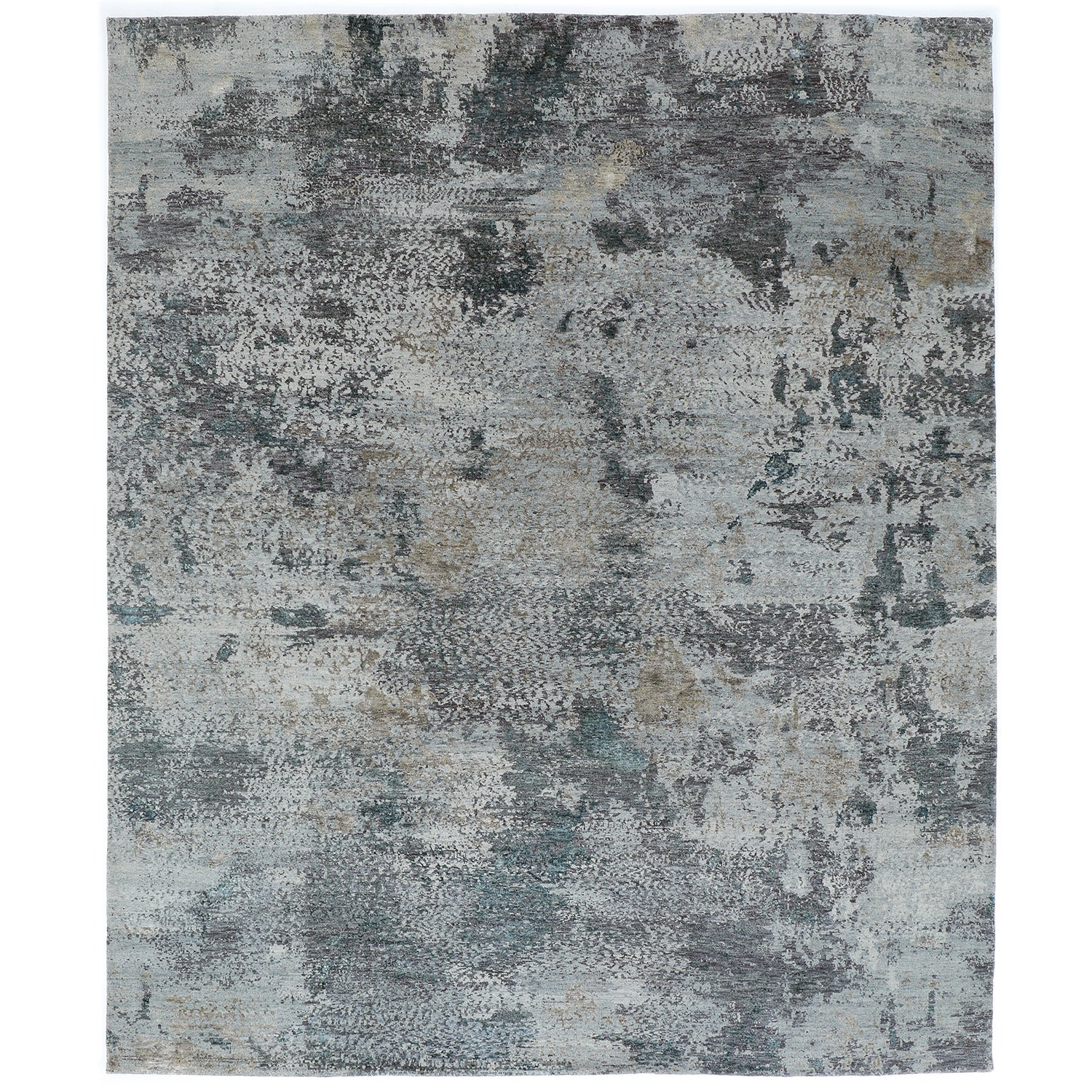 One-of-a-Kind, Hand-Knotted Area Rug - Gray 8'0" x 9'10" Default Title