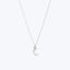 Itty Bitty Crescent Moon Charm Necklace-Sterling Silver