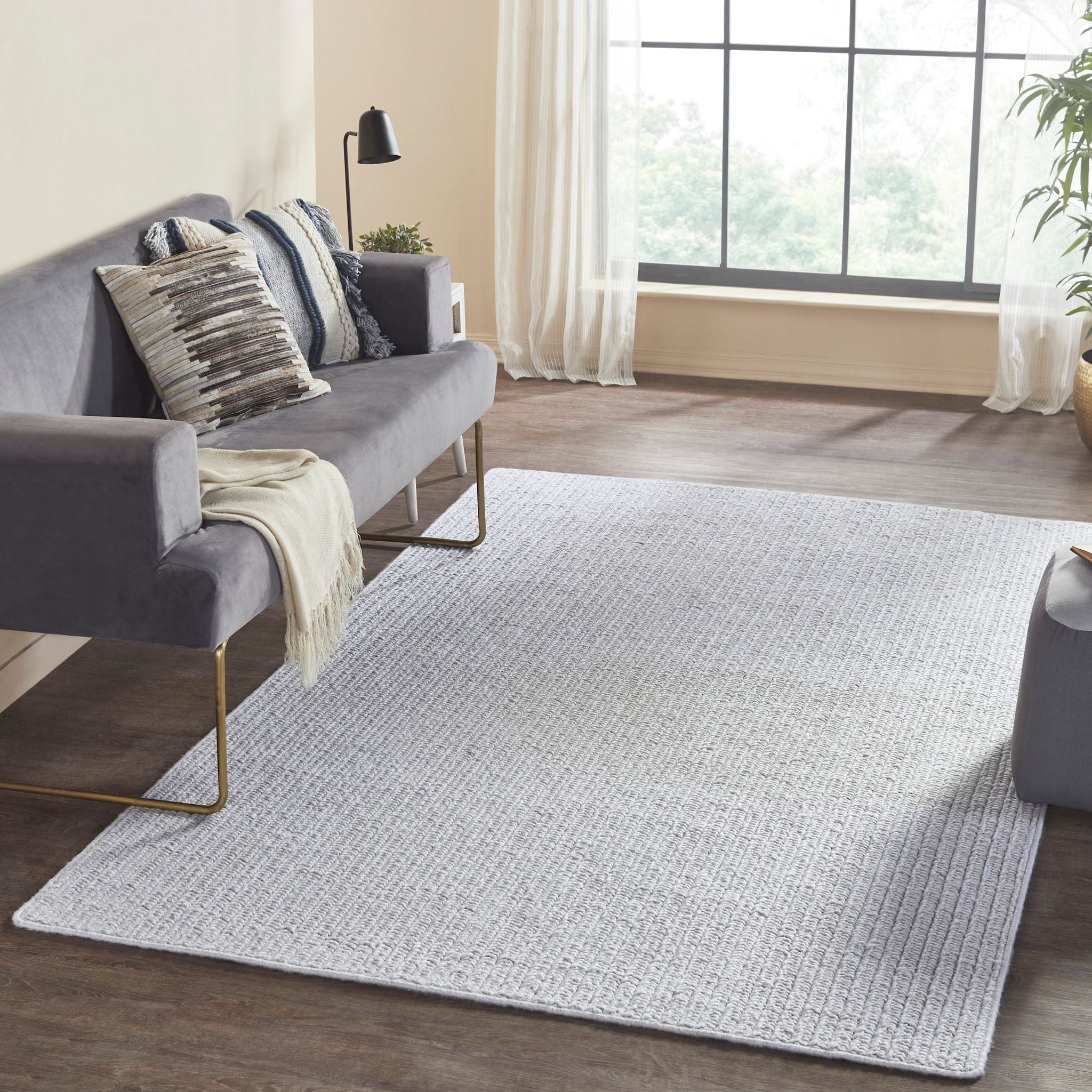 Noor Flatweave, Hand-Made Carpet, Mist Default Title