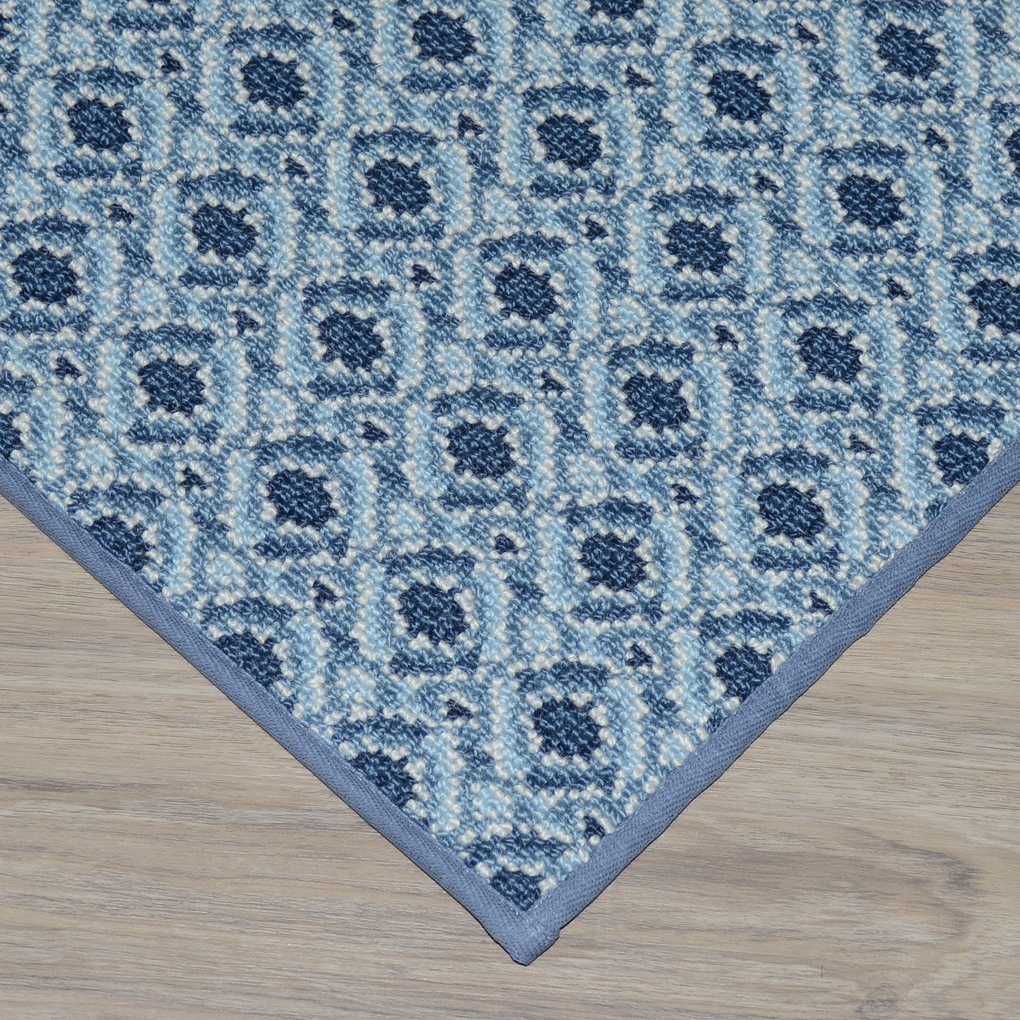 Arva Wilton Carpet, Navy Default Title