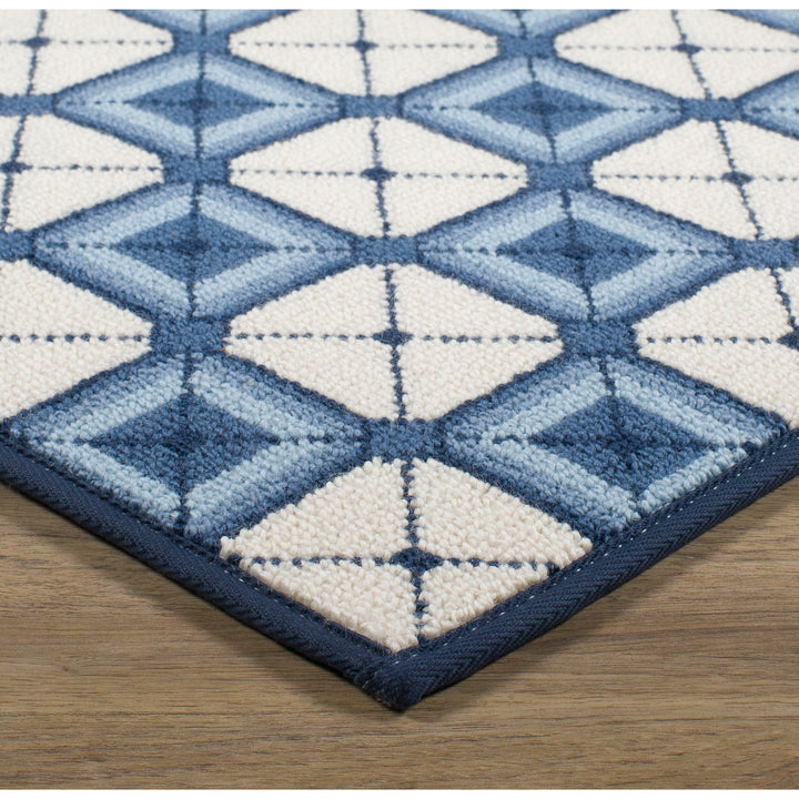 Les Damiers Wilton Carpet, Navy Default Title