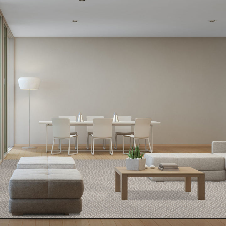 Gilmore Flatweave Machine-Made Carpet, Cream Default Title