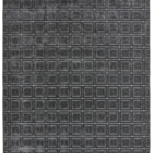 Burke Hand-Loomed Carpet, Charcoal Default Title