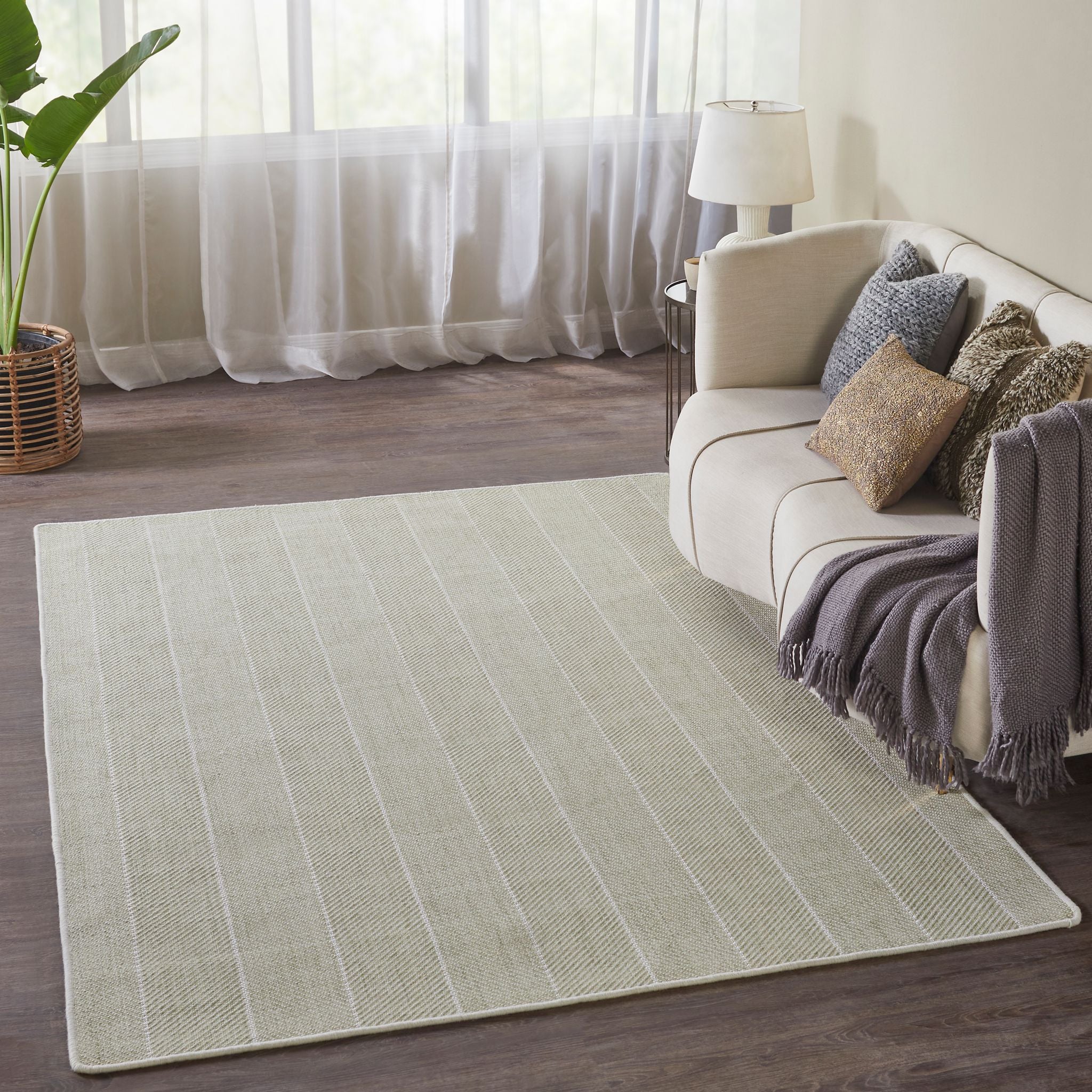 Vada Flatweave Hand-Made Carpet, Jade Default Title