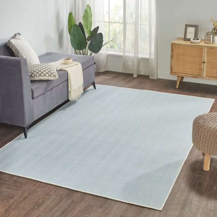 Kona Flatweave, Hand-Made Carpet, Aqua Default Title