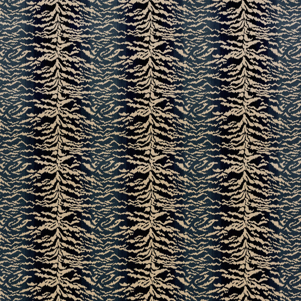 Tigress Face-To-Face Wilton Carpet, Blue Default Title