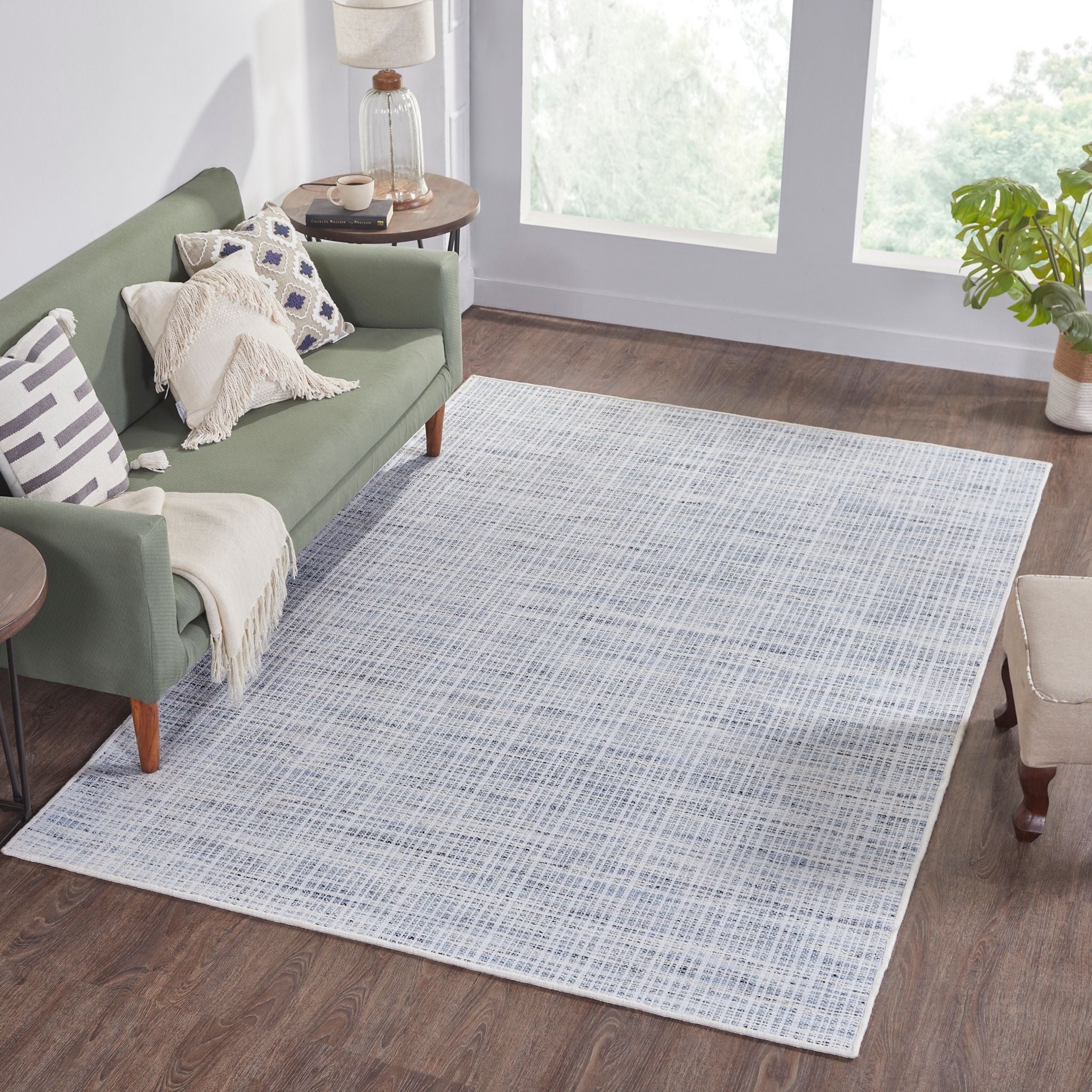 Trident Flatweave, Hand-Made Carpet, Sky Default Title