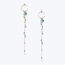 London Blue Topaz and Turquoise Hoops Default Title