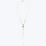Emerald Lariat Style Necklace Default Title