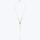 Emerald Lariat Style Necklace Default Title