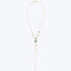 Emerald Lariat Style Necklace Default Title