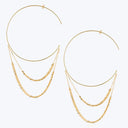 Gold Tassel Large Hoops (Pair) Default Title