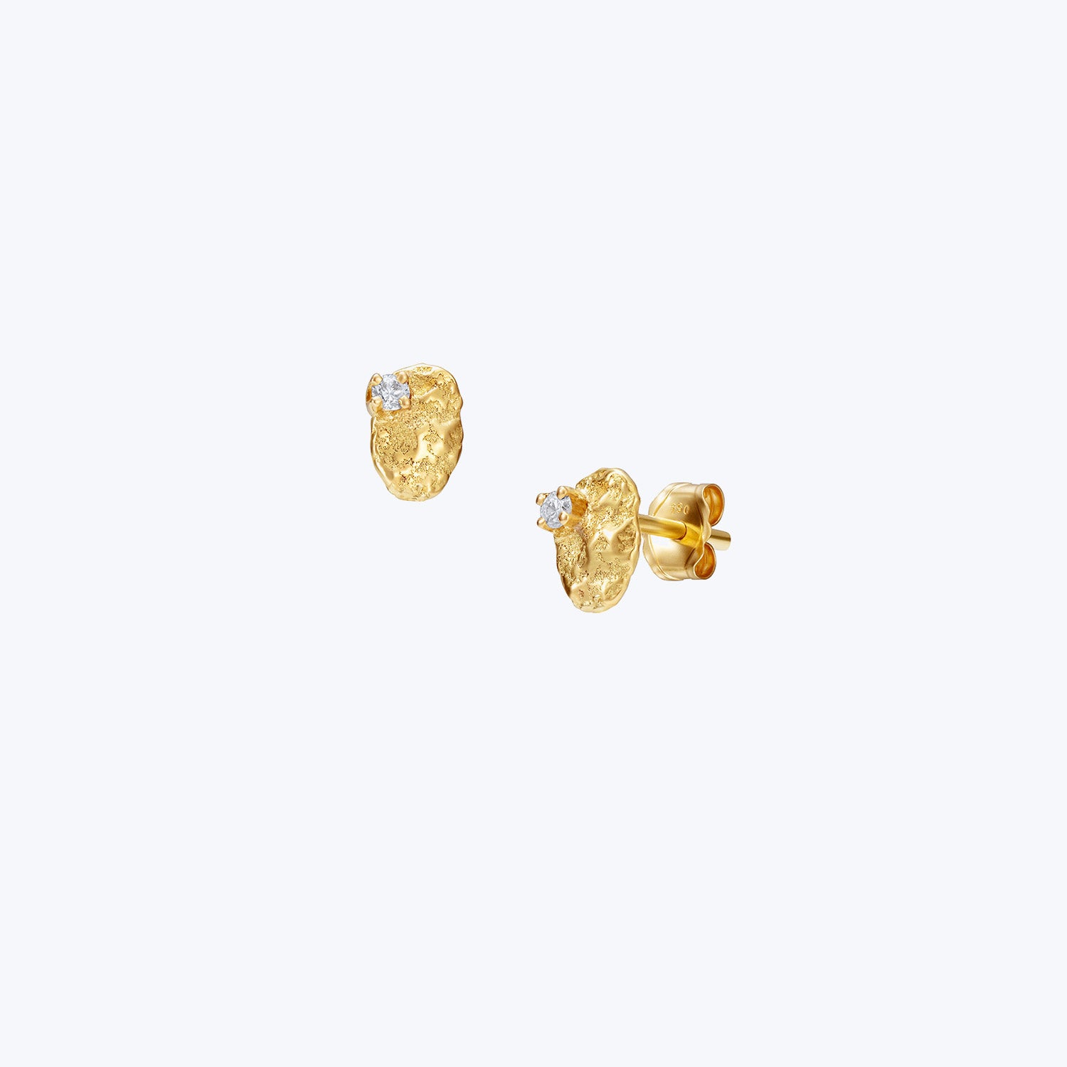 Moonscape Diamonds Nugget Stud Earrings Default Title