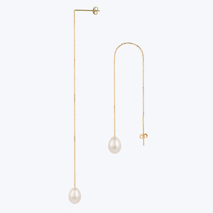 Pearl Thread Through Earrings (Pair) Default Title