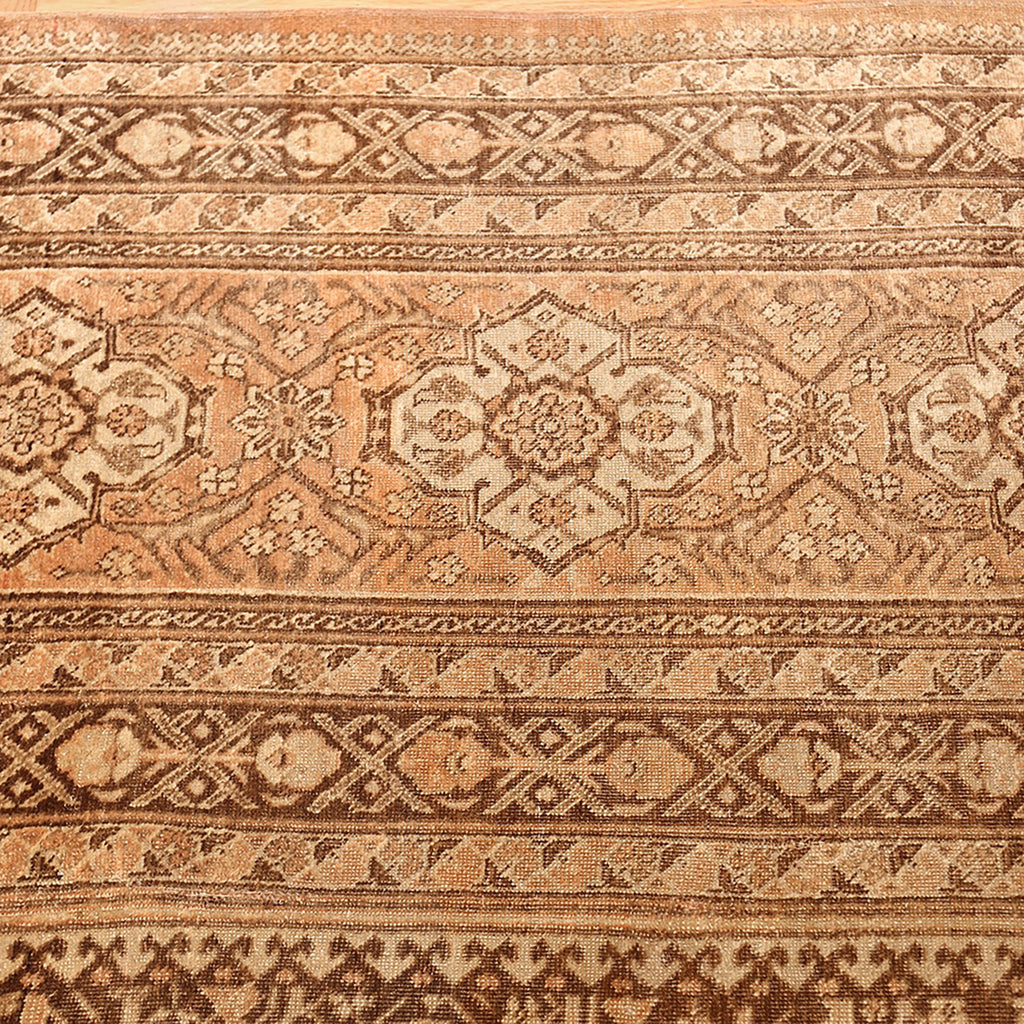 Vintage Over-Dyed Tabriz Persian Area Rug Hand-Knotted Wool Carpet - 7'10 x 10'10 - Gold/ Brown/ Light Blue