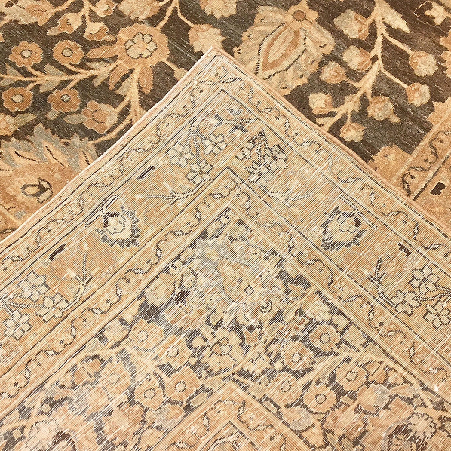 Antique Persian Khorassan Mashad Carpet - 12' x 17'6" Default Title