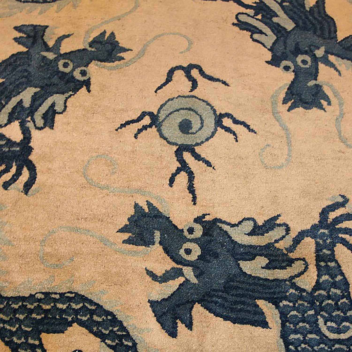 Antique Dragon Design Chinese Art Deco Rug - 12' x 15'4" Default Title