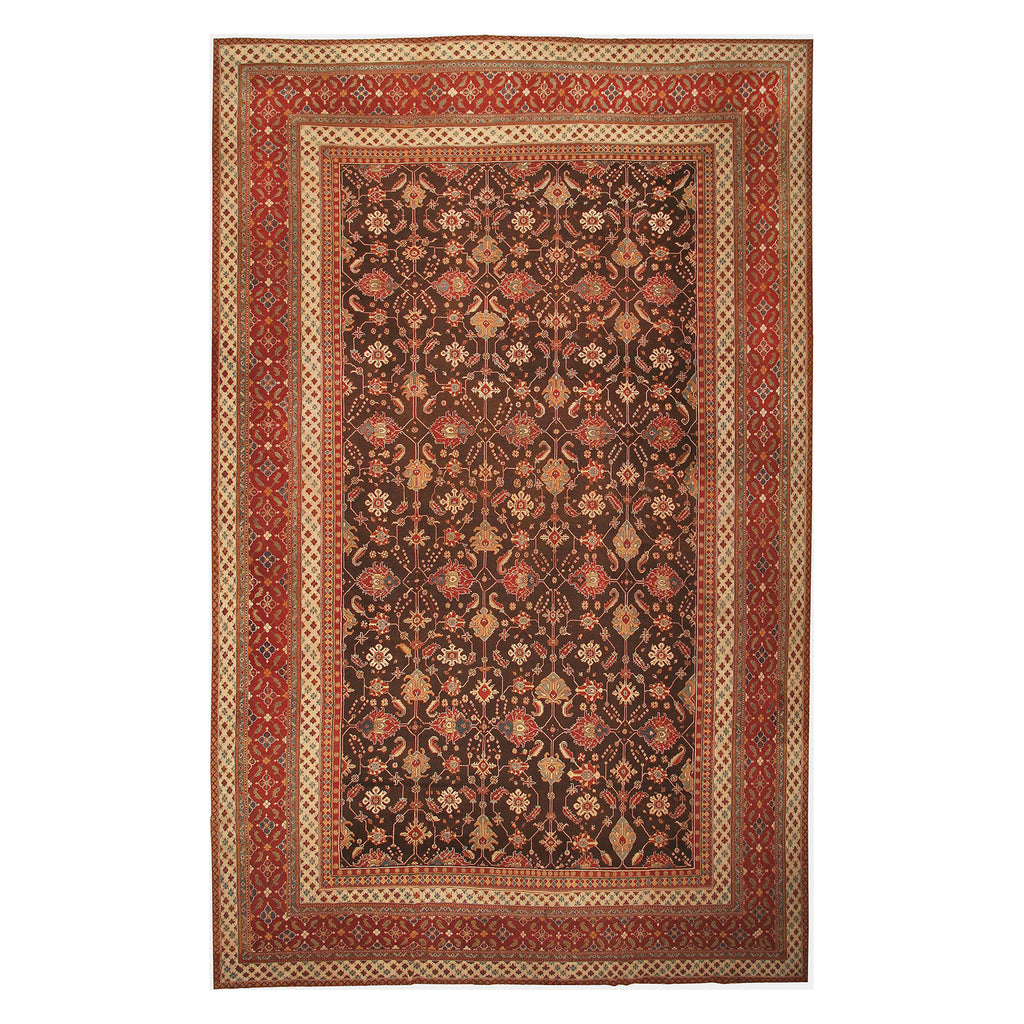 Antique Oriental Oversized Indian Agra Rug - 15'2" x 23'8" Default Title